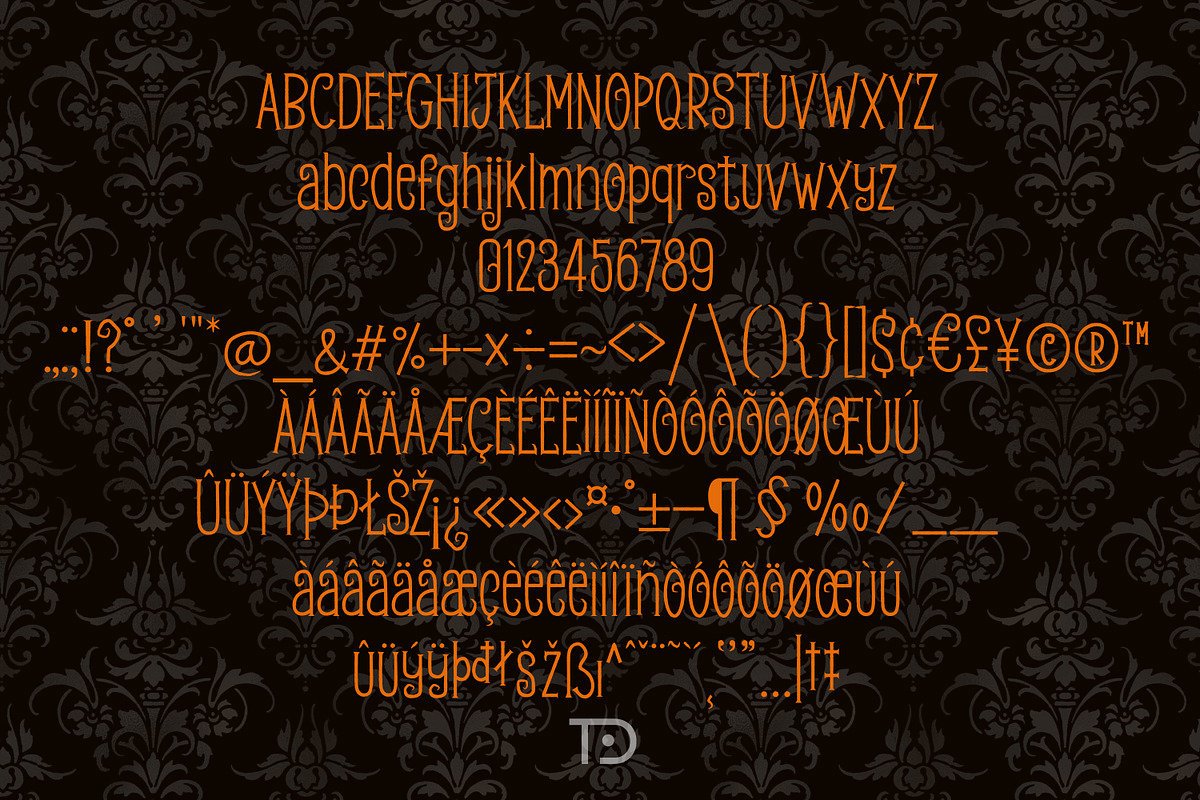 Raw Halloween Font, a Serif Font by Tanondesign (Photo 6 of 6)