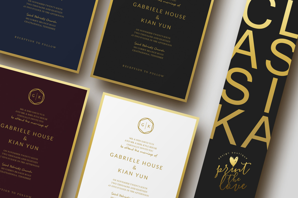 Wedding Invitation Suite - Classika, an Invitation Template by Print The Love Boutique (Photo 1 of 3)