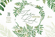 Fern Land. Watercolor Collection, an Illustration by OctopusArtis (Thumbnail 1 of 8)