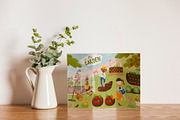 Children in the garden poster, a Person Illustration by Tani Kuzminka (Thumbnail 4 of 4)