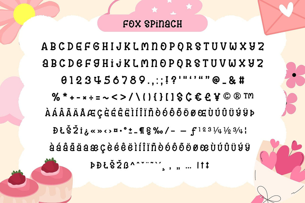 Fox Spinach 5 Font Styles, a Handwritten Font by Fox7 By Rattana (Photo 8 of 13)
