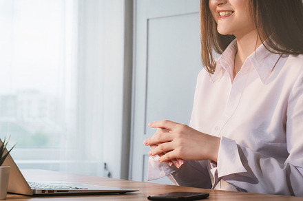 Online training course teacher woman laptop home, a Business Photo by Photo Drive Studio