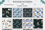 Winter Animal Watercolor Clipart Set, an Animal Illustration by DiashaArt (Thumbnail 16 of 22)