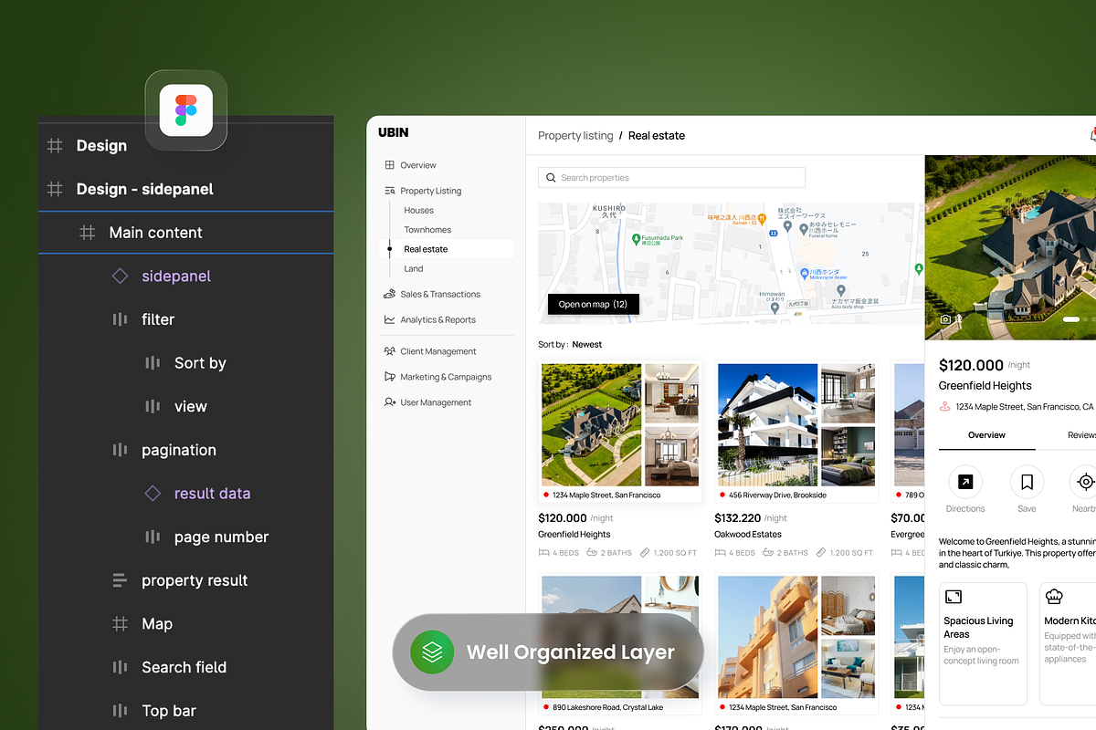 Ubin - Real Estate Dashboard, a Websites & App Template by SLAB! Design (Photo 2 of 3)