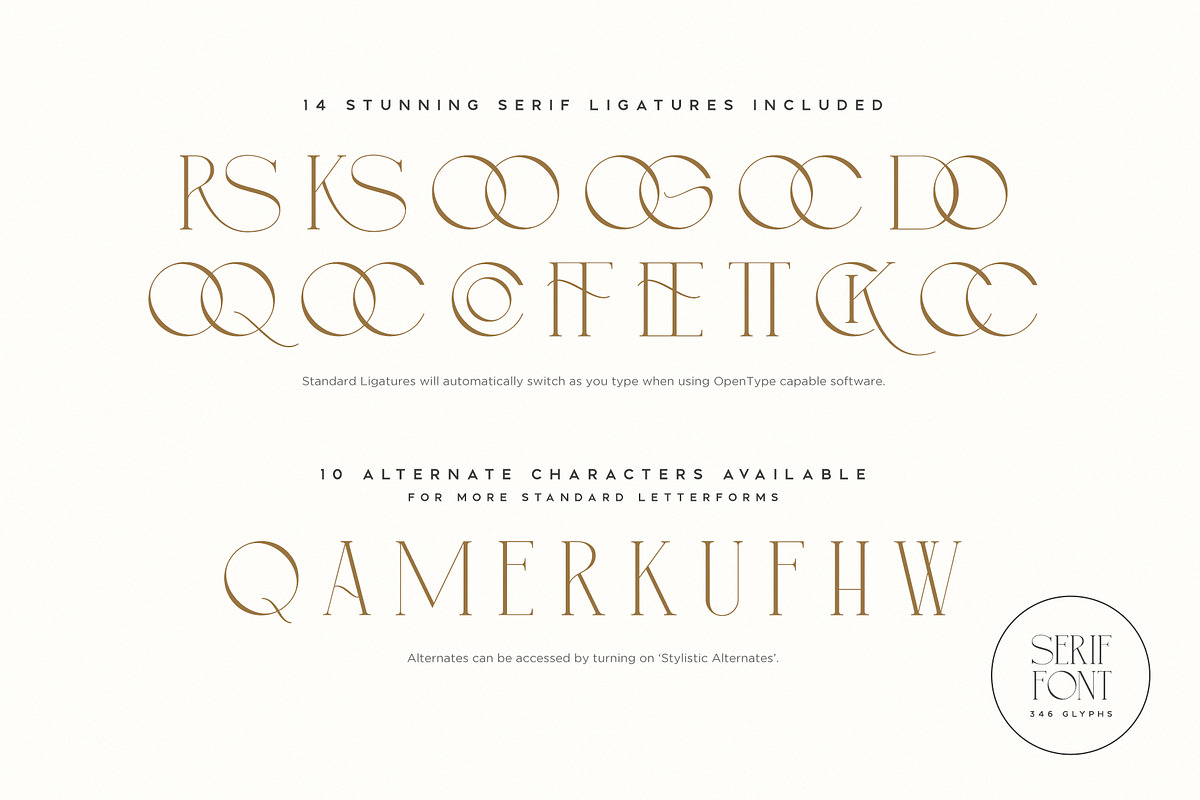 Simple Serenity Serif & Script, a Serif Font by Sam Parrett (Photo 12 of 12)