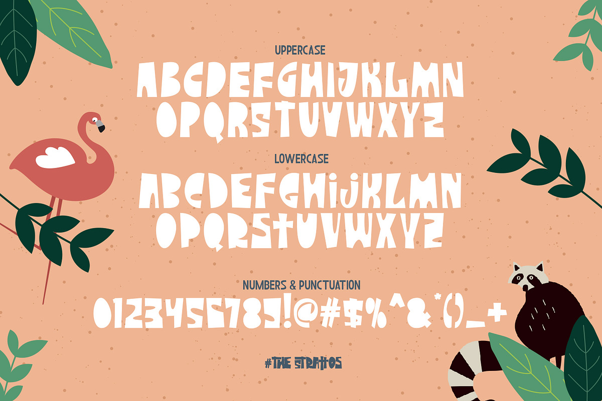 The Strattos - A Playful Font, a Font by madeDeduk (Photo 3 of 14)