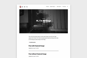 Theme for writers - Writings Pro