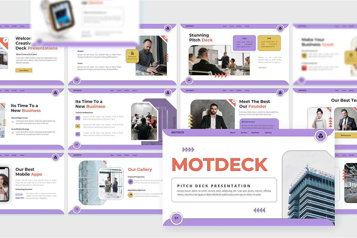Creative Pitch Deck Google Slide, a Presentation Template by SquidPixey (Photo 6 of 6)