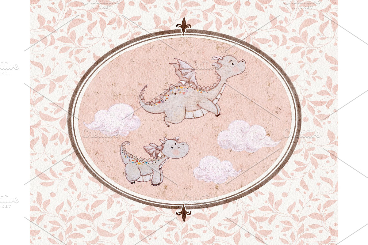 Under Mama's Wings Nursery Pattern, a Pattern Graphic by MouseGrey (Photo 9 of 13)