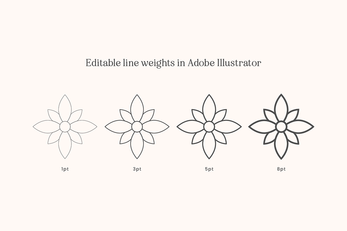 Floral Vector Icons, an Object Graphic by Emma Webb Studio (Photo 4 of 6)