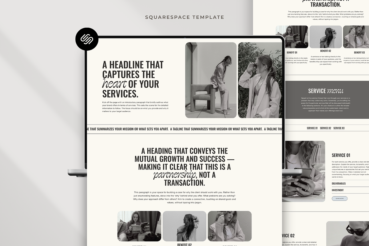 Squarespace Website Template Colette, a Squarespace Template by Candor Templates (Photo 6 of 20)