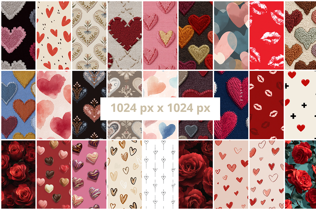 110 Valentines Day Seamless Patterns, a Pattern Graphic by mkStudioLab (Photo 2 of 5)