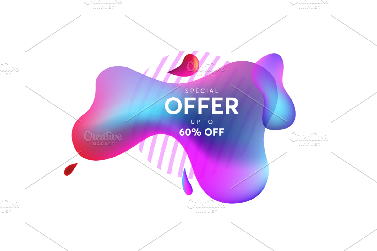 Set of Abstract liquid Fluid shape, a Poster Template by Lucky Creative (Photo 9 of 10)