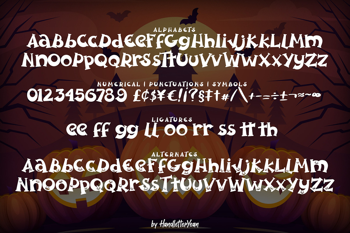 Spooky Pumpkin, a Font by HandletterYean (Photo 8 of 10)