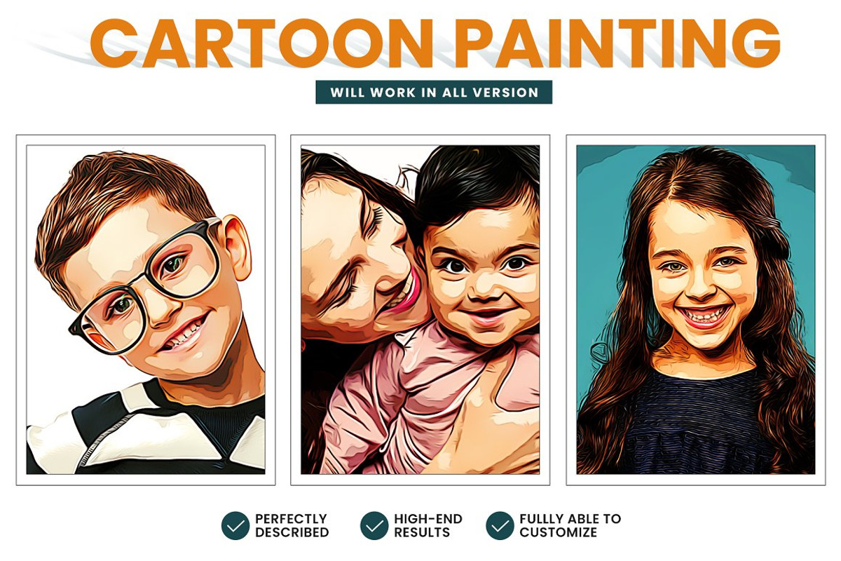 BUNDLE! 15 in 1 Oil Painting Effect, an Action Add-On by U_Design (Photo 3 of 16)