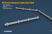 40 Street elements Collection Pack, an Architecture 3D Model by multimedia4ds (Thumbnail 39 of 70)