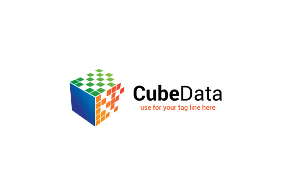 Cube Data Logo, a Branding & Logo Template by The Branding Fusion (Photo 2 of 4)