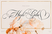 Hazle Gelia, a Script Font by JamalCreativeStudio (Thumbnail 1 of 10)