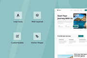 Travel Agency Website UI Kit, a Wireframe Template by INSPR STD (Thumbnail 2 of 6)