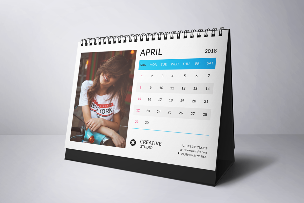 Desk Calendar 2018, a Stationery Template by Jaisivakumar (Photo 5 of 15)