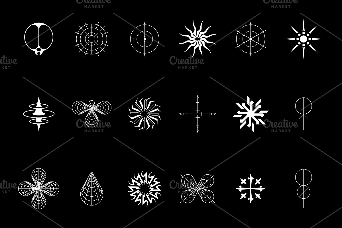 Abstract Shape Pack 2 | 100 Icons, an Object Graphic by Mad Supply (Photo 5 of 6)