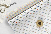 Kids Tractor Seamless Pattern Set, a Pattern Graphic by Oksana Dovhopol Art (Thumbnail 9 of 11)