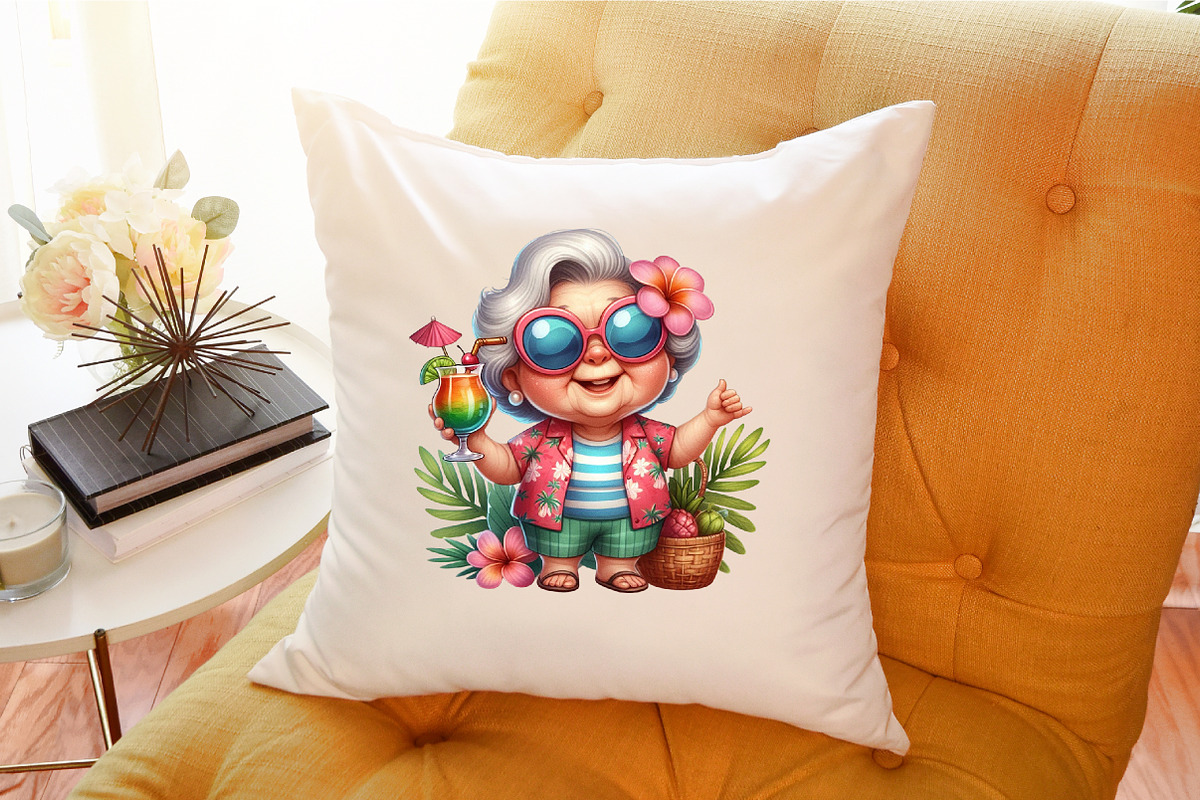 Funny Summer Grandma Sublimation, an Illustration by Sublimation Artist (Photo 6 of 6)