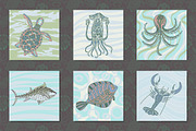 Vector sketchy seafood, a Food Illustration by Marya Deneko (Thumbnail 2 of 5)