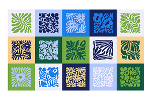 Floral Matisse art collage, set, a Decorative Illustration by PaperTrident