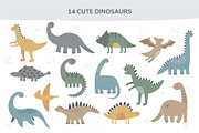 Jurassic Stories dinosaur clipart, an Illustration by Leysan Shayak (Thumbnail 2 of 8)