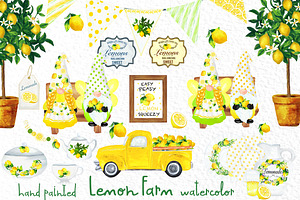 Lemon decor Clipart Lemon tree