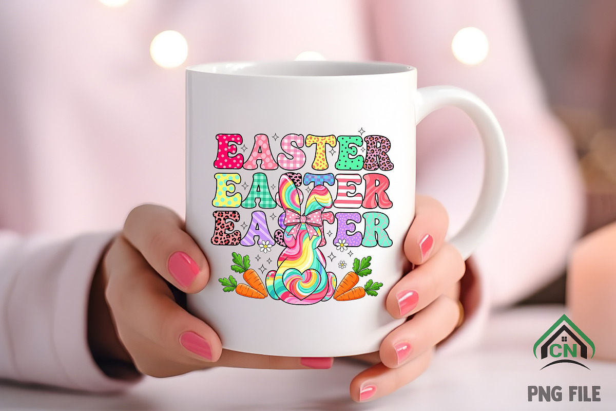Happy Easter Png, Easter Bunny Png, an Illustration by Craft Nest (Photo 5 of 6)