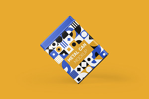 Metal Can Mockup, a Packaging Mockup by Qaleb Studio