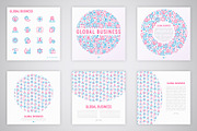 Global Business Icons Set Templates, an Outline Icon by Alex Blogoodf (Thumbnail 7 of 10)