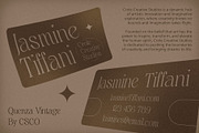 Quenza Vintage, a Serif Font by Craft Supply Co. (Thumbnail 3 of 8)