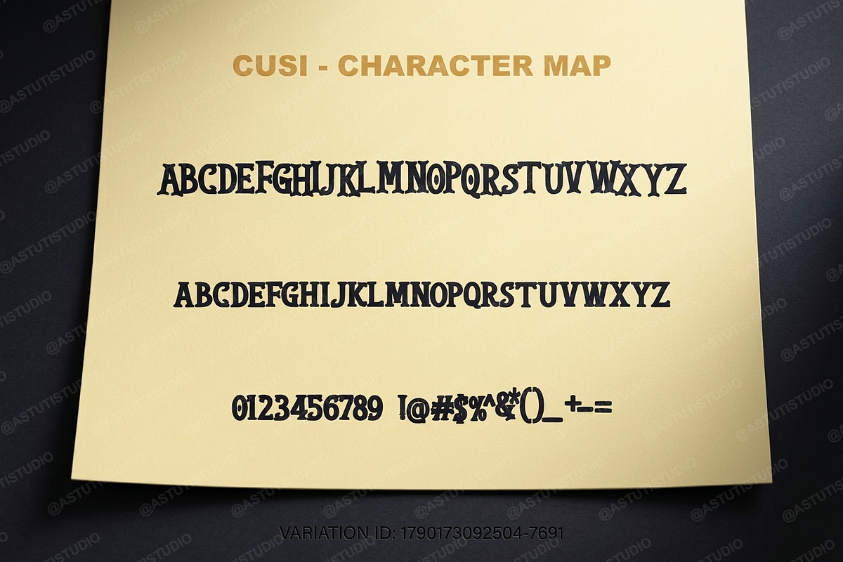 Cusi - Elegant Serif Typeface, a Serif Font by Astuti Studio (Photo 3 of 25)