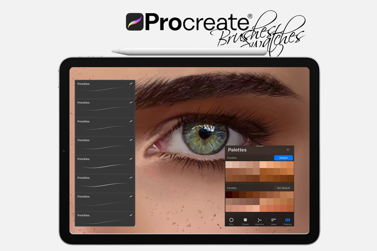 Freckles Brushes for Procreate, a Brush Add-On by FaeryDesign (Photo 3 of 3)