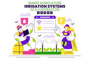 10 Smart Agriculture Irrigation, a Technology Illustration by denayunebgt (Thumbnail 1 of 4)