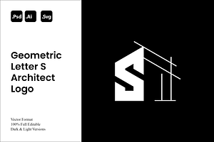 Geometric Letter S Architect Logo