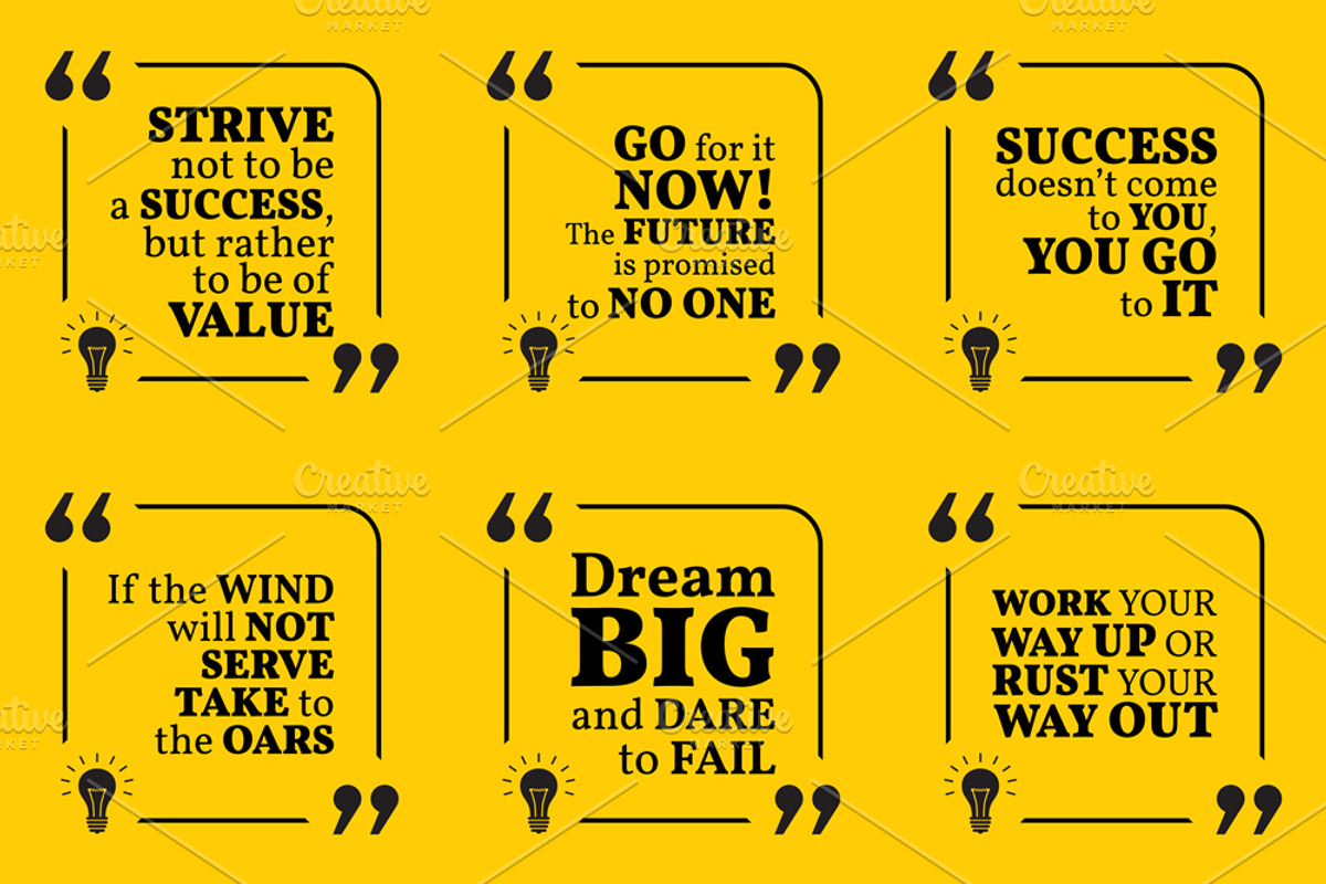 Nine motivational quotes. Set 7/55, a Decorative Illustration by sibgat