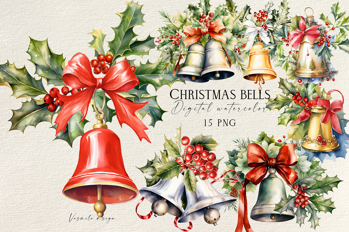 Christmas Bundle, a Seasonal Illustration by Vasmila (Photo 10 of 21)