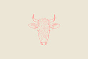 Vector Bovine Graphics, an Animal Illustration by Dorey Kronick Art&Design (Thumbnail 9 of 19)