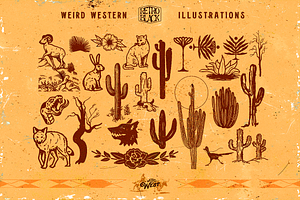 320 Western Icons And Illustrations