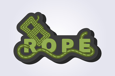 ropes logo template illustration