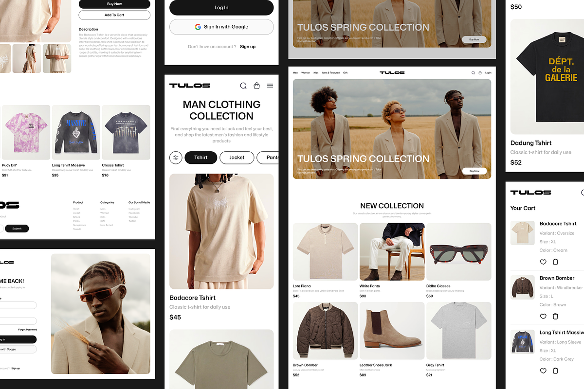 Tulos - E-Commerce Website UI KIT, a Device Mockup by Odama (Photo 3 of 6)