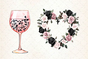 Black and Pink Mother's Day Clipart, an Illustration by Dream Creation (Thumbnail 6 of 6)