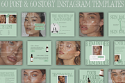 CANVA Skincare Instagram Templates, a Social Media Template by Xenié Creative (Thumbnail 2 of 11)