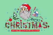Christmas Greeting Card Illustration, a Decorative Illustration by singpentinkhappy (Thumbnail 1 of 10)