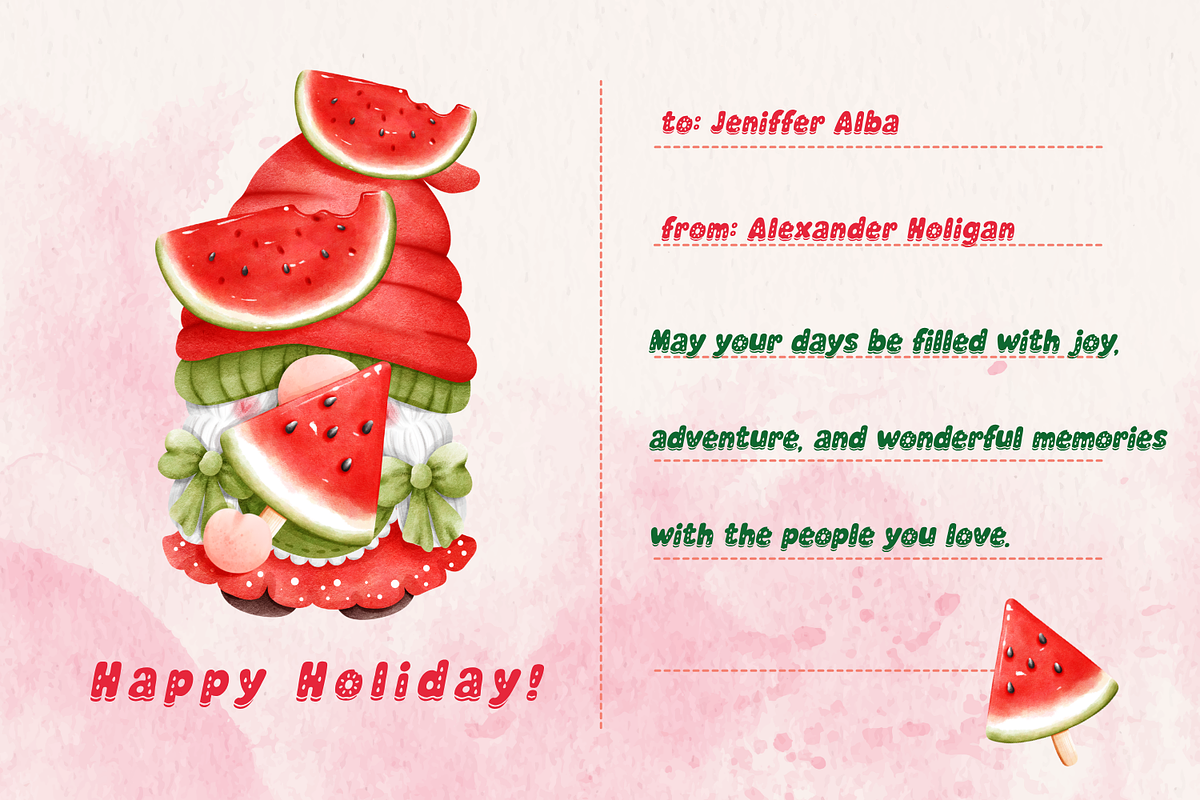 Watermelon Splash - SVG Font, a Handwritten Font by Wellscript Studio (Photo 13 of 16)