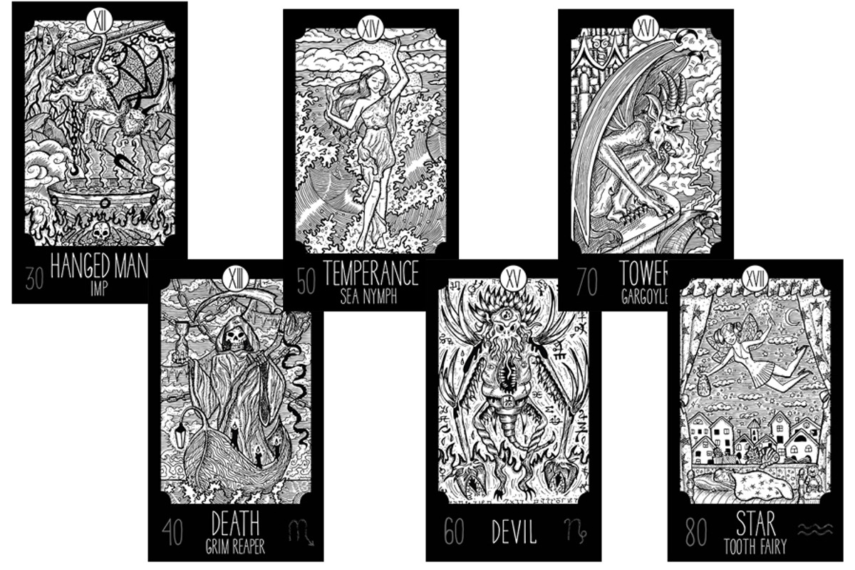 Fantasy Tarot cards, a Decorative Illustration by Samiramay (Photo 4 of 15)